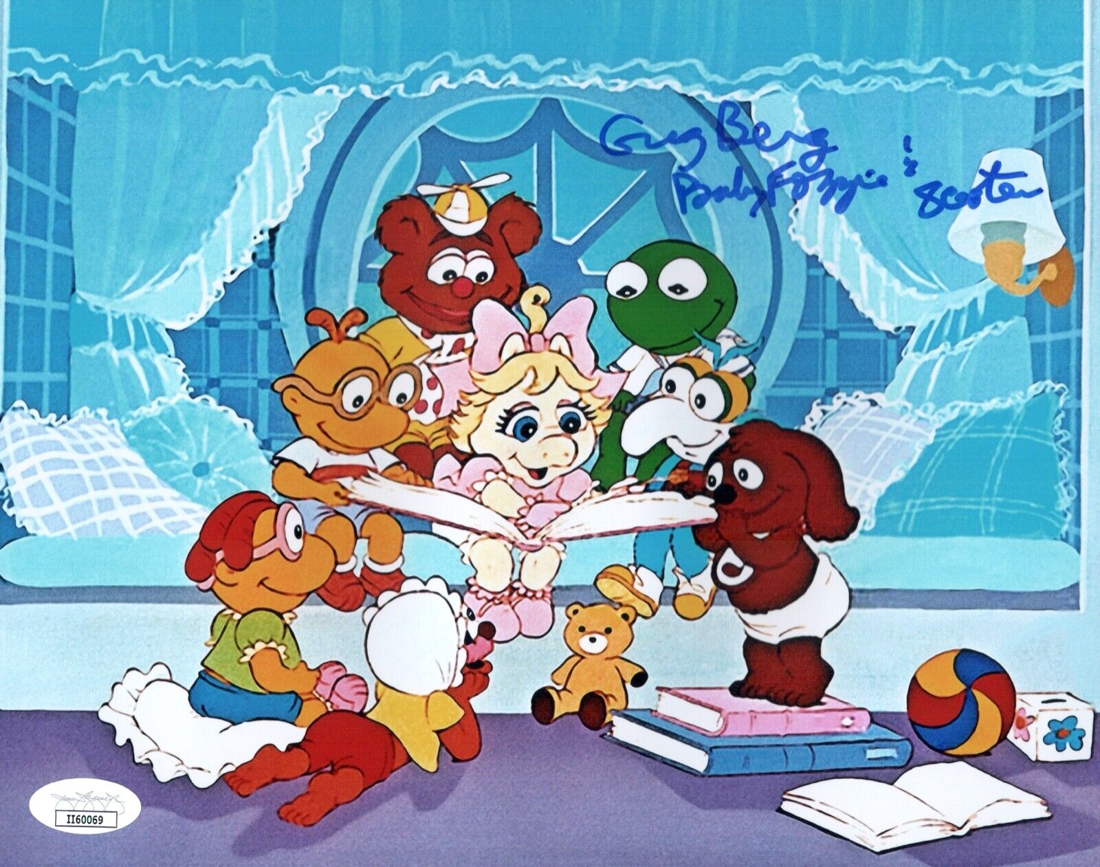 GREG BERG Muppet Babies FOZZIE BEAR Signed 8x10 Photo Poster painting Autograph JSA COA Cert