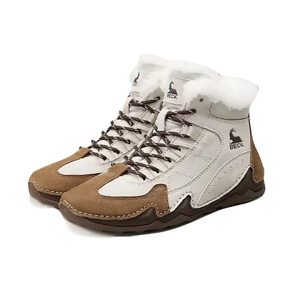 Imac 456668 Black Velcro Snow Flat Boots For Women