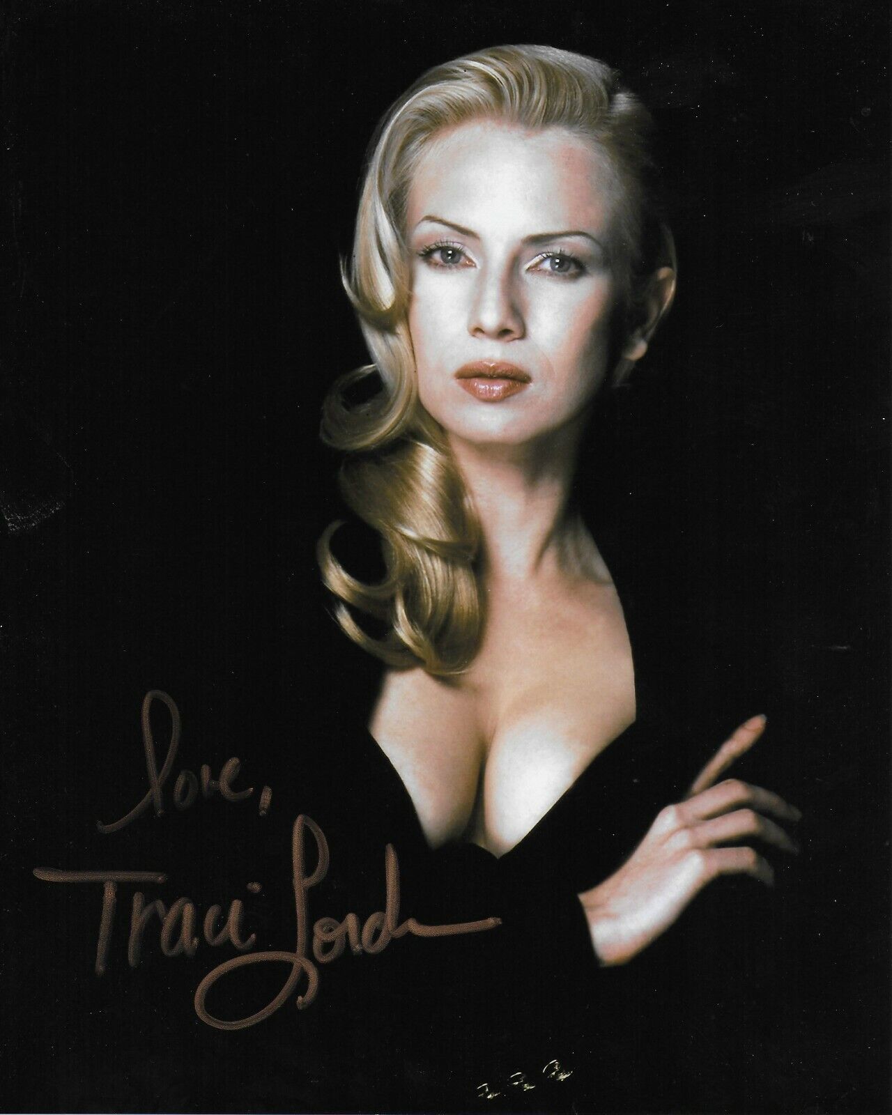 Traci Lords Original In Person Autographed 8X10 Photo Poster painting #2 - Cry Baby