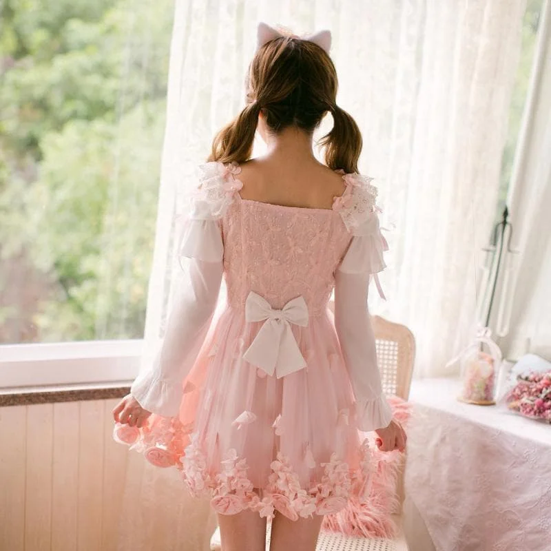 Pink Rosy Ruffle Fairy Dress SP1710545