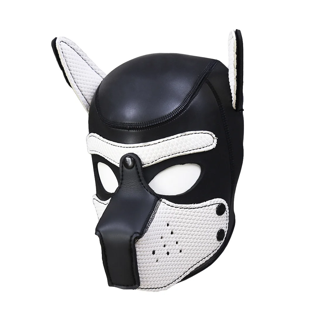 Role Play Rubber Detachable Sm Dog Head Mask