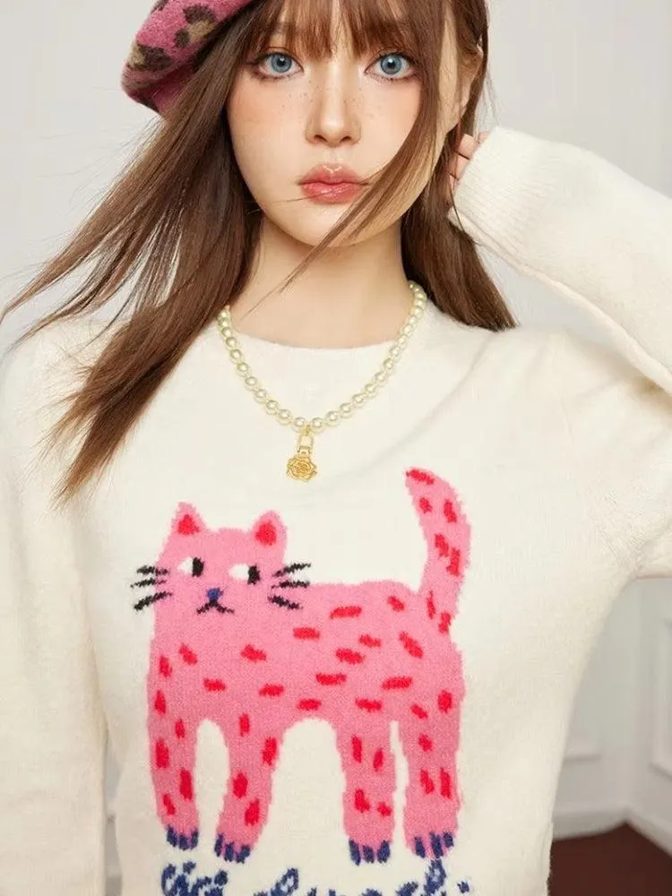 Brownm Cat Sweater