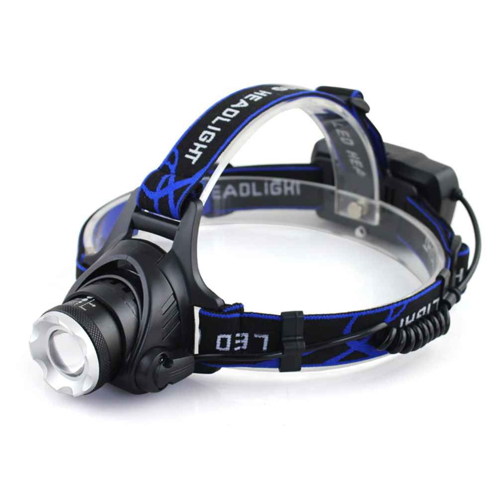 

LED Headlamp Fishing Headlight T6 Zoomable Waterproof Camping Work Light, 501 Original