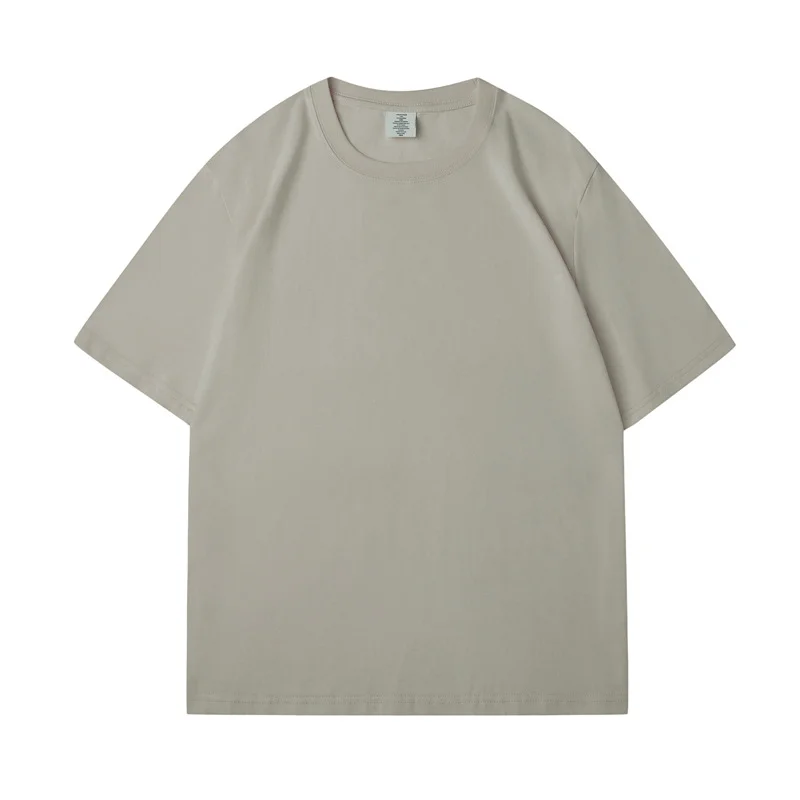 Solid Color Short-sleeved Round Neck  T-shirt、、URBENIE