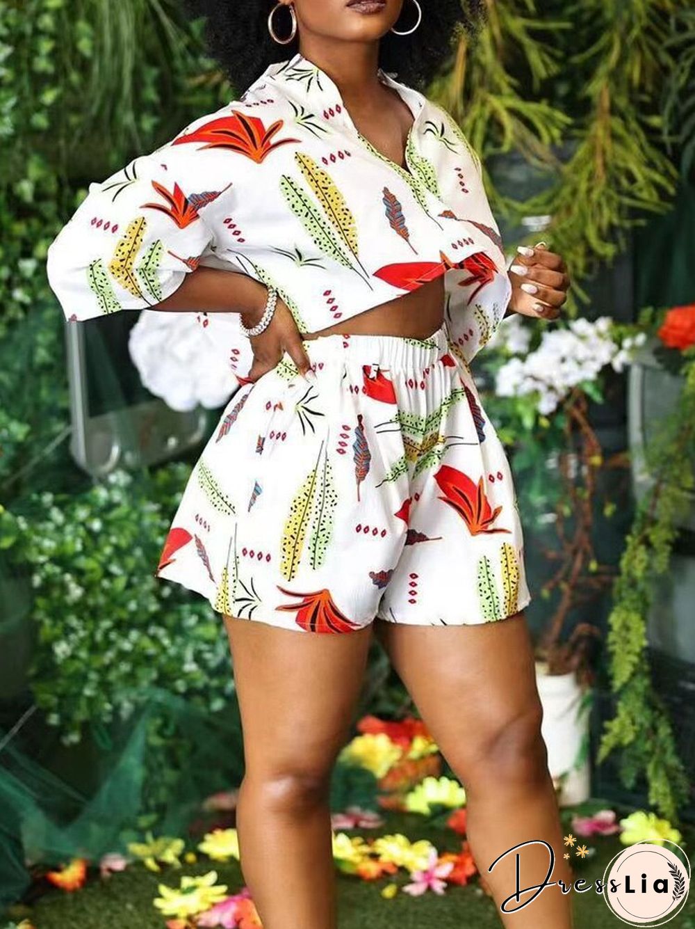 Retro Women Short Sleeve Lapel Single Breasted Short Shirts + High Waist Shorts Suit Casual Two Piece Sets Ladies Summer Suits