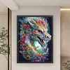 (Big Size) Colorful Dragon - 11CT Stamped Cross Stitch 50*65cm/19.69*25.59in