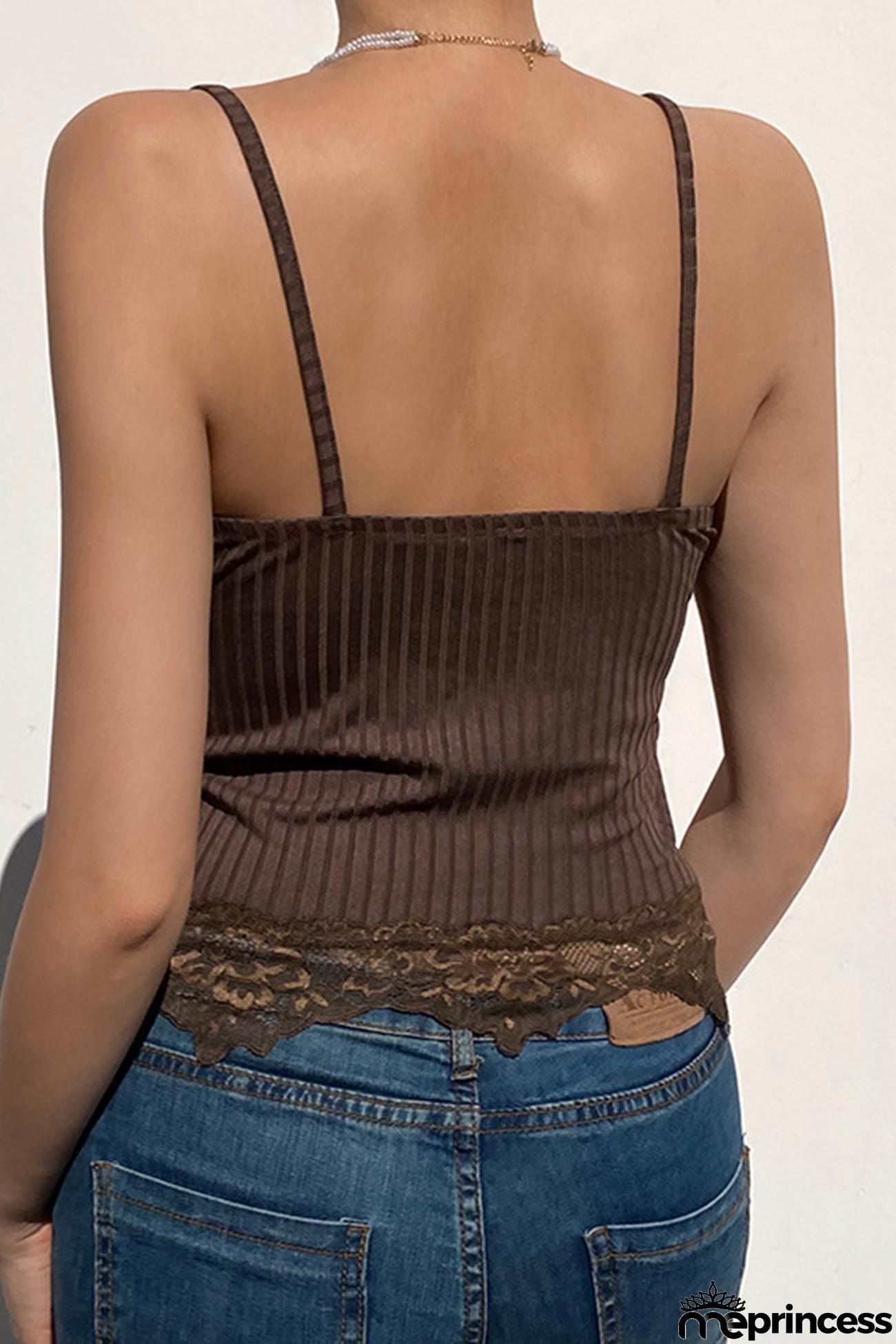V Neck Lace Cami Vest