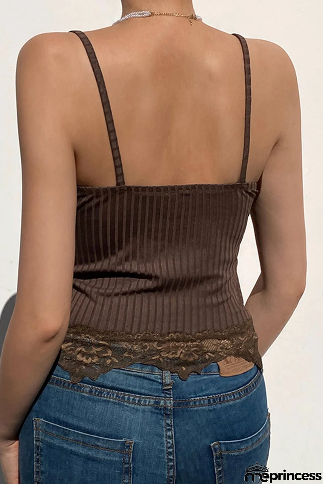 V Neck Lace Cami Vest