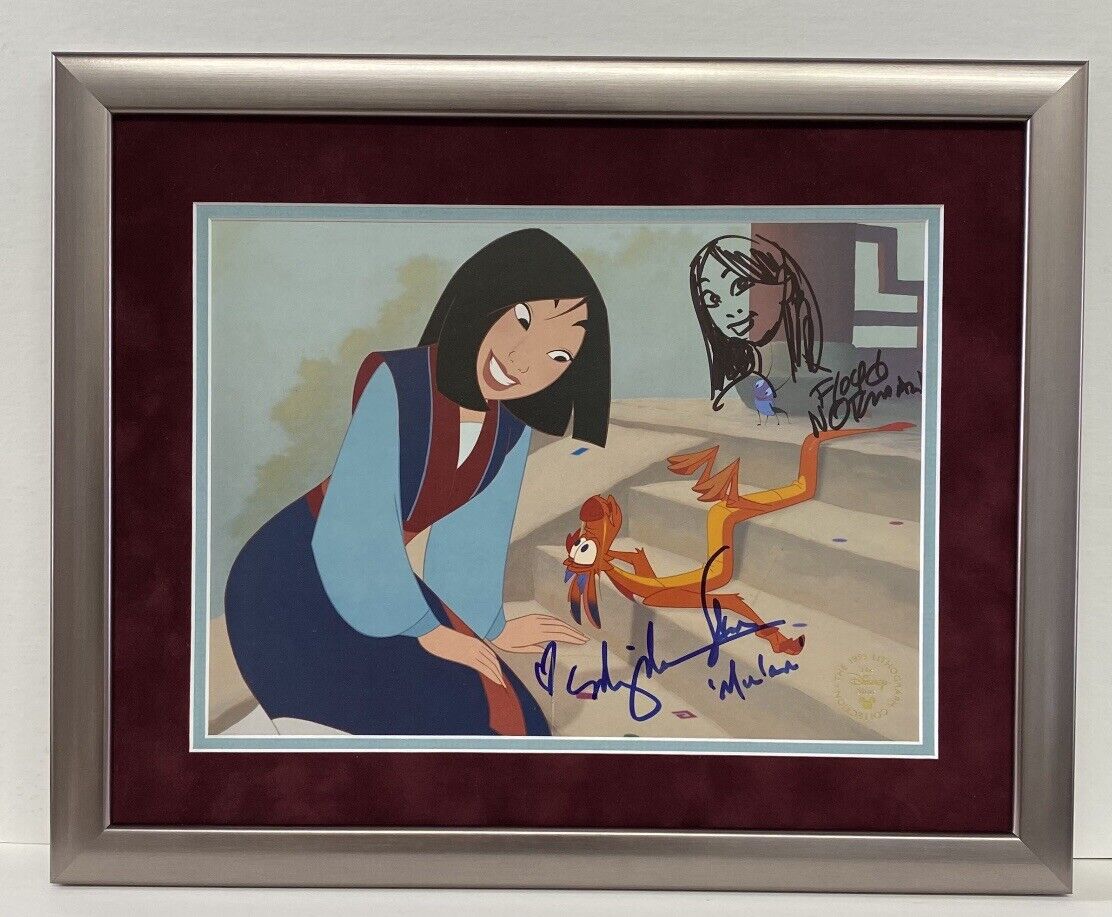 Ming-Na Wen Signed Autographed Photo Poster painting Milan Framed Disney Lithograph 13x16