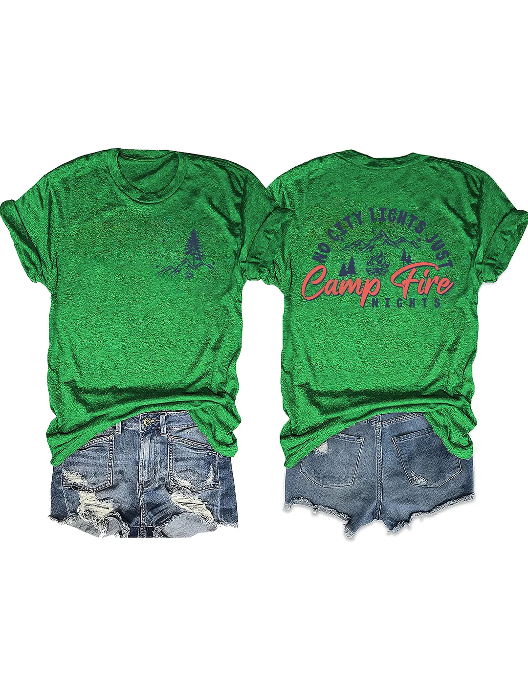 No City Lights Just Campfire Nights T-shirt