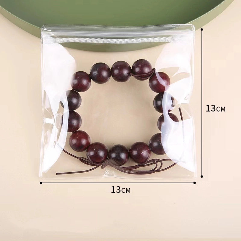 100 PCS/Package PVC Basic Minimalist Daily Square Jewelry Packaging Bags