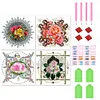 4pcs Diamond Painting -DIY Round Drill Mmandala Bouquet