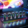 RGB digital tube clock Nixie tube clock IPS color screen digital clock DIY analog digital tube desktop digital clock decoration gift