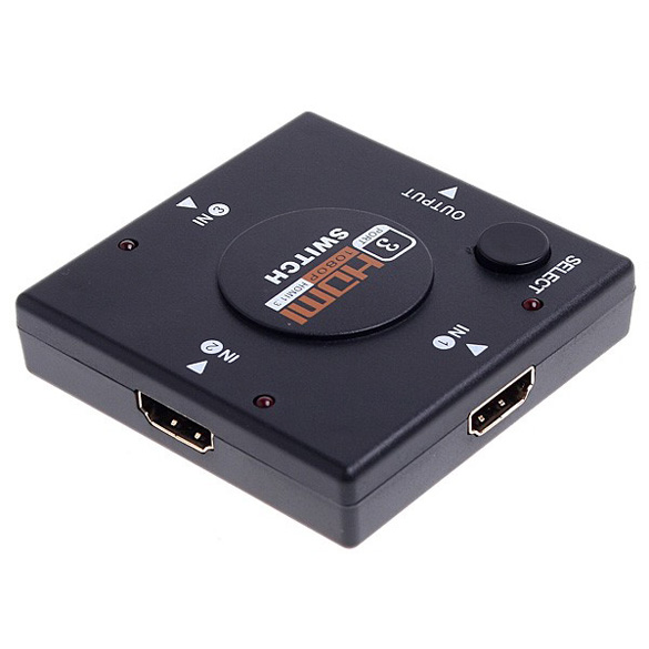 

1080P HDMI-compatible Switch Switcher Splitter For HDTV PS3 DVD PC Switcher Splitter, 501 Original