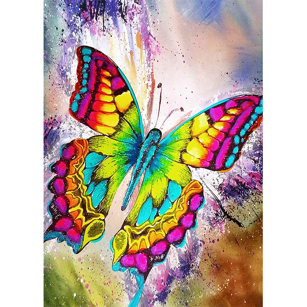 

30*40CM - Special Shaped Diamond Painting - Butterfly, 501 Original