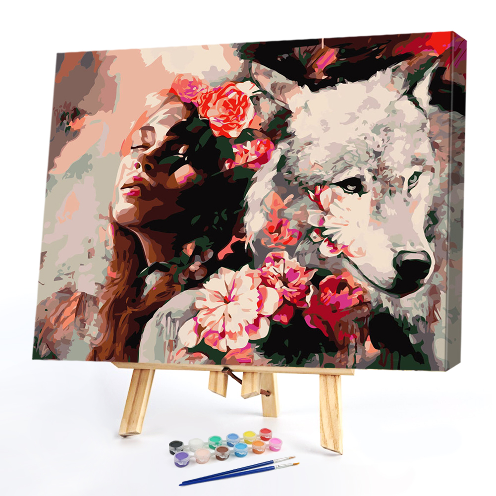 

40x50cm - Paint By Numbers Beauty Wolf, 501 Original