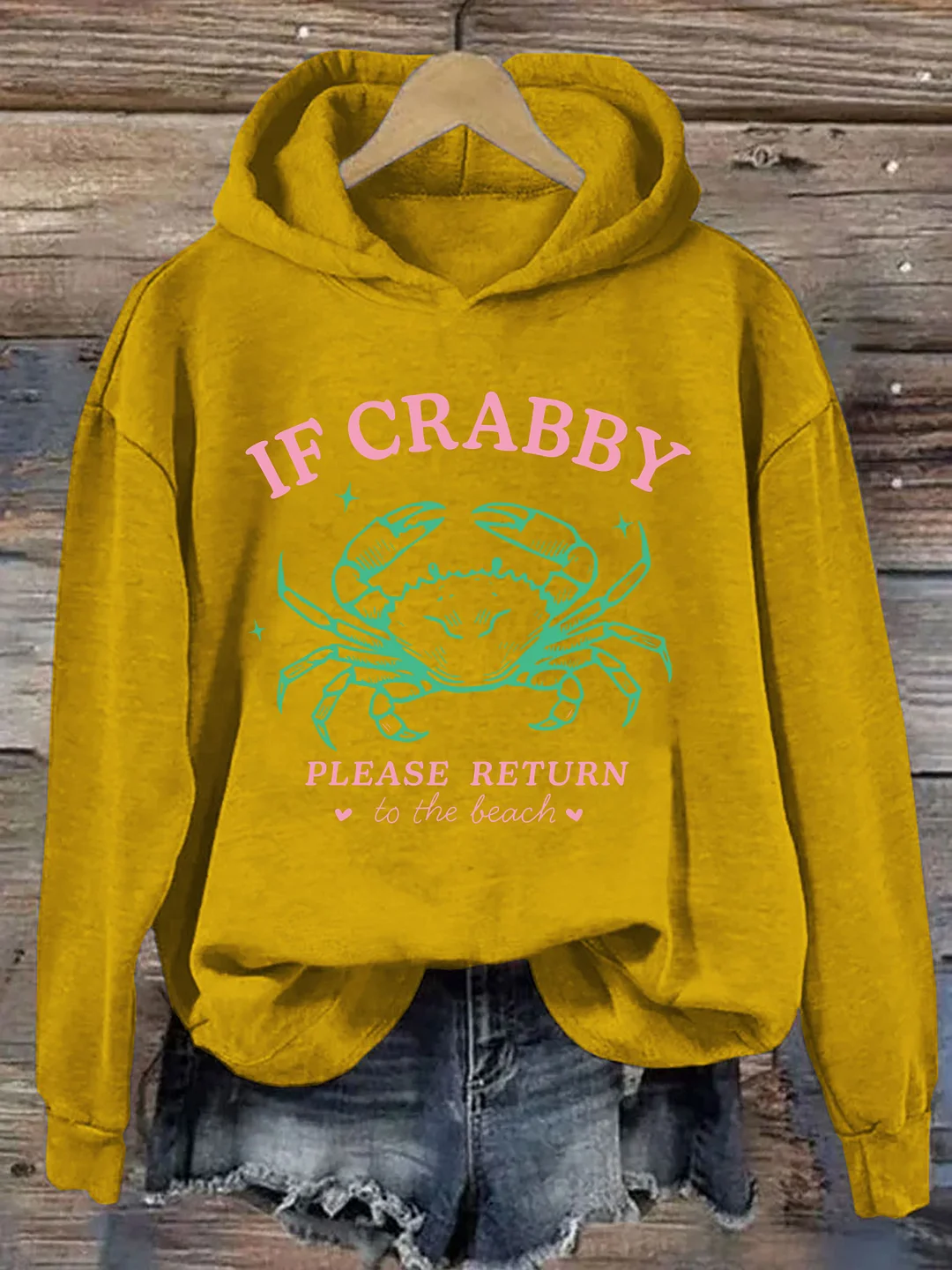 If Crabby Return To The Beach Hoodie