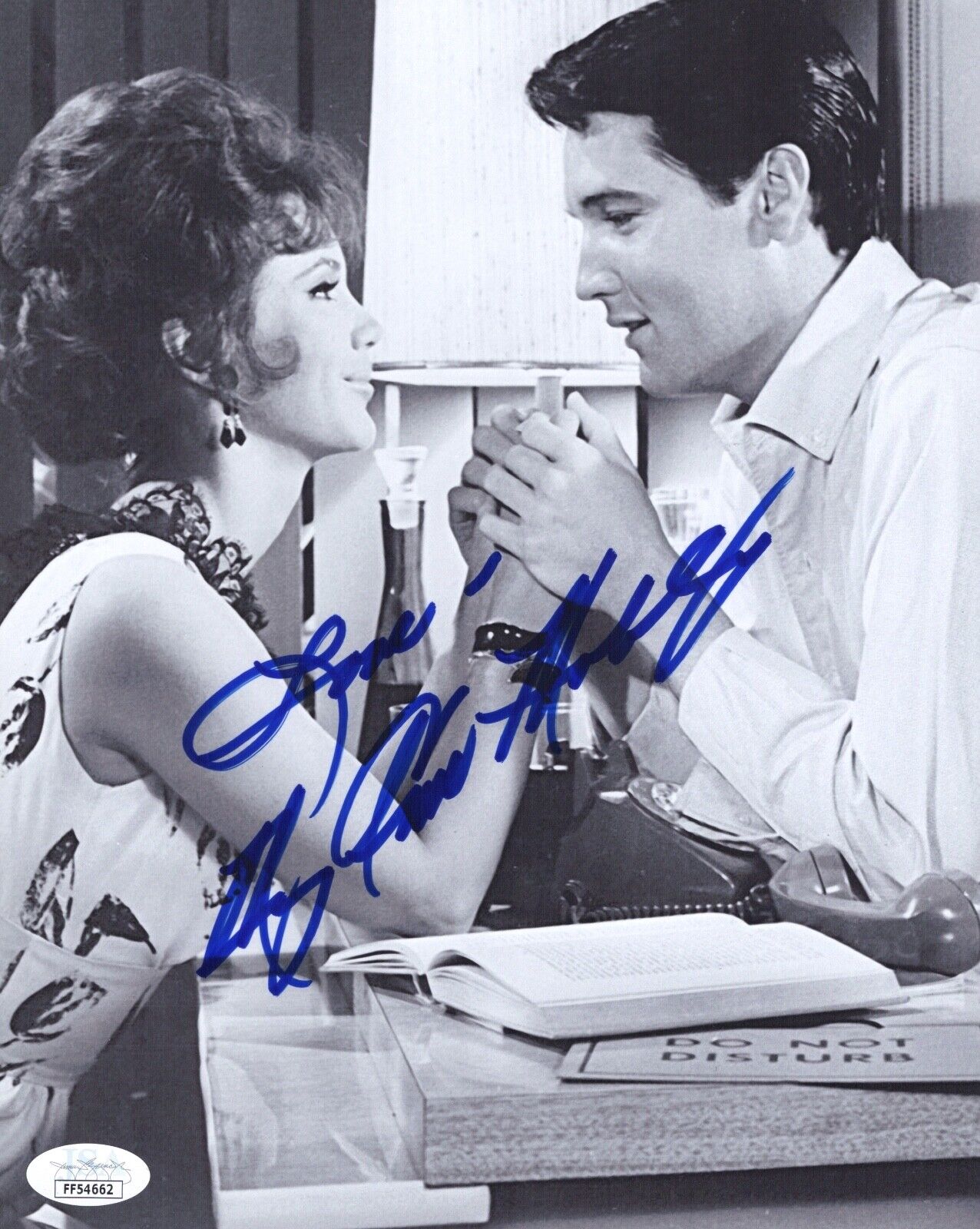 MARY ANN MOBLEY Signed 8x10 Photo Poster painting ELVIS GIRL HAPPY In Person Autograph JSA COA