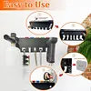 Foam Cannon Holder Wall Mounted Pressure Washer Tip Holder 7 Holes Storage Rack