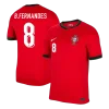 B.FERNANDES #8 Portugal Home Soccer Jersey EURO 2024