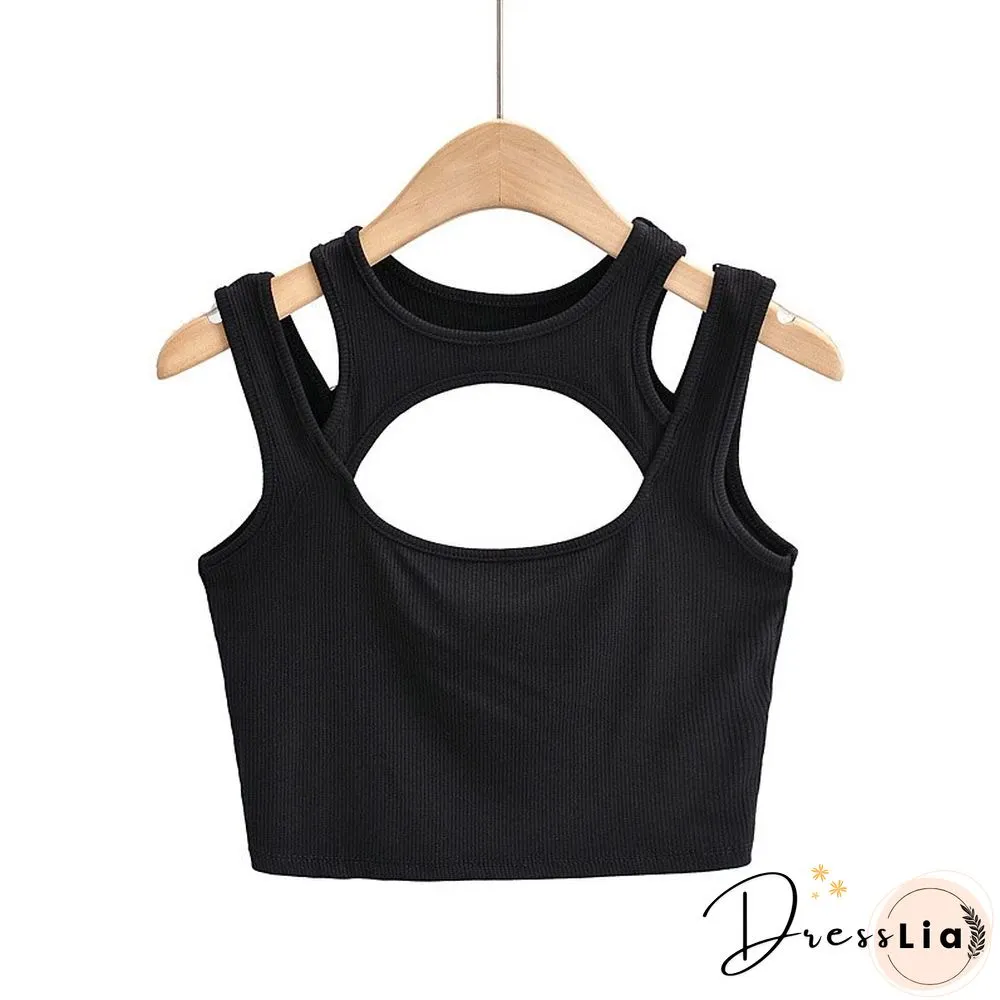 Summer NEW Arrival Women Solid Color Sexy Causal 2 Piece Croped-Tops Tanks For Ladies