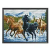 Horse-11CT Stamped Cross Stitch Kit(50*40cm)