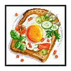 Fruit Toast-11CT Stamped Cross Stitch 30*30cm(Brand)