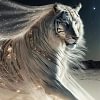 Luxury AB Velvet Diamond Painting Kit - White Tiger
