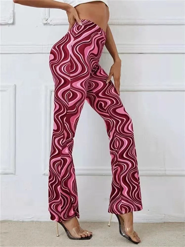 Women's Graphic Printed Casual Pants