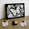 uk.everydayedeals DIY Pearl Painting With Frame - Handmade Self-Adhesive Pearls - Butterfly(20*30cm)