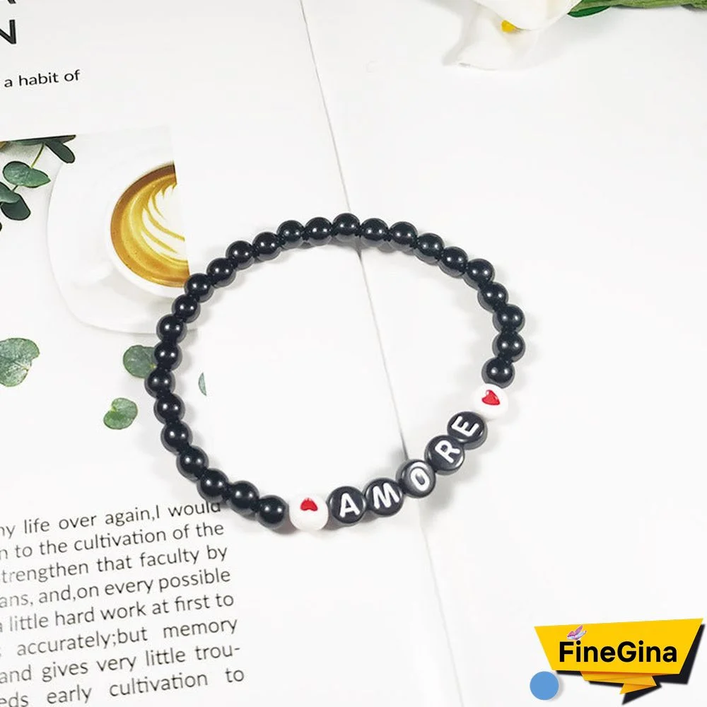 Personalized Saying Alphabet Bead Word Kandi Bracelets