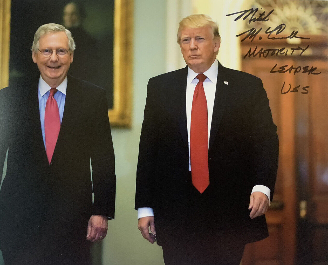 MITCH MCCONNELL SIGNED 8x10 Photo Poster painting KENTUCKY SENATOR TRUMP AUTOGRAPH RARE