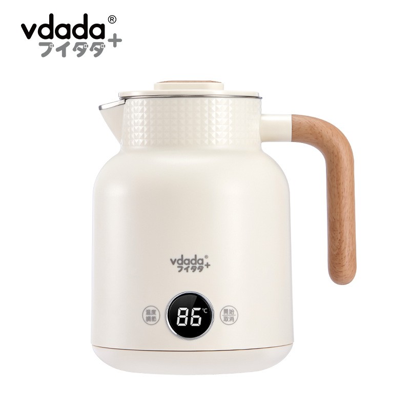日本vdada电热水壶 六段控温自动保温提壶记忆一键烧水1L-Digicat 猫电澳洲