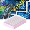 Portable Craft Storage Container with 30pcs Small Container Case Plastic Storage Containers for Art DIY Jewelry Fishing Tackle Crafts Storing (pink)