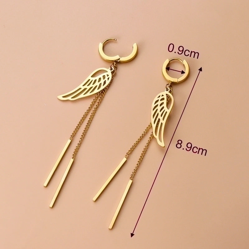 1 Pair Fashion Eye Plating 304 Stainless Steel Stainless Steel Earrings