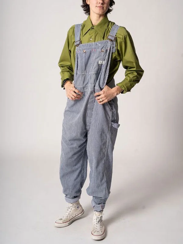 casual daily comfort stripes ladies jumpsuit