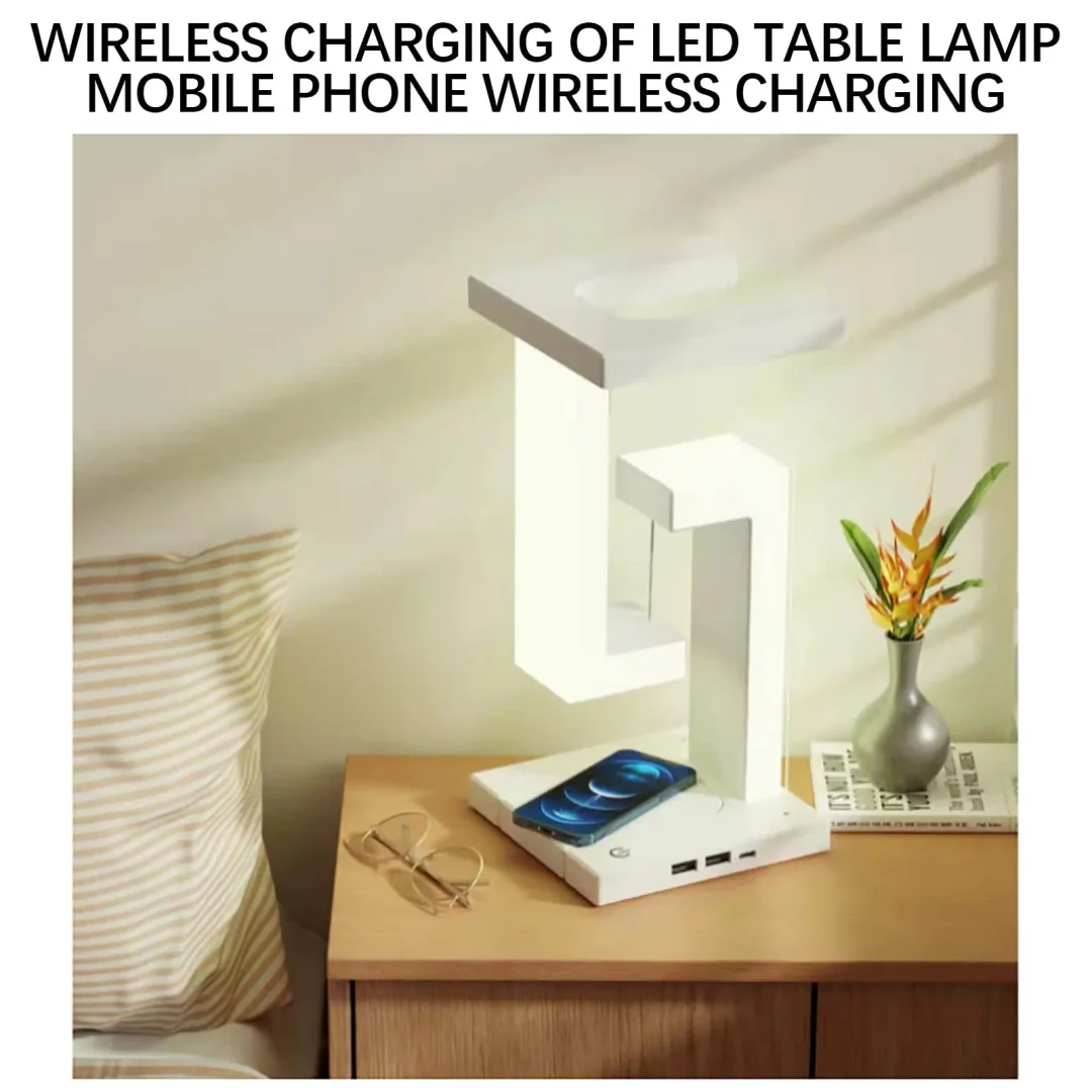 Suspended Table Lamp LED  Mobile Phone Wireless Charger