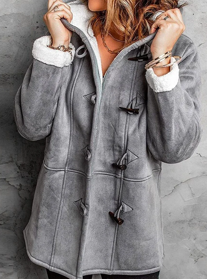 Fashion Solid Color Long-sleeved Casual Coat | EGEMISS