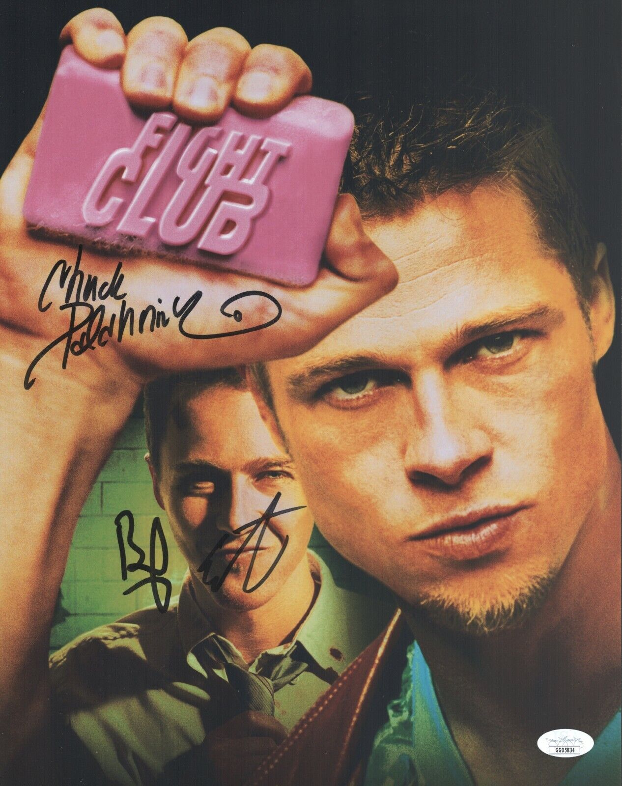 Brad Pitt Edward Norton +1 Authentic Hand Signed 11x14 Fight Club JSA COA