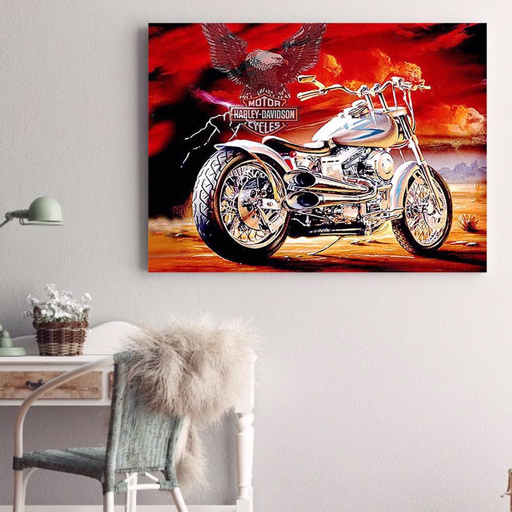 

(Multi Size) Motorcycle Round/Square Drill Diamond Painting, Square diamond 30*40cm, 501 Original