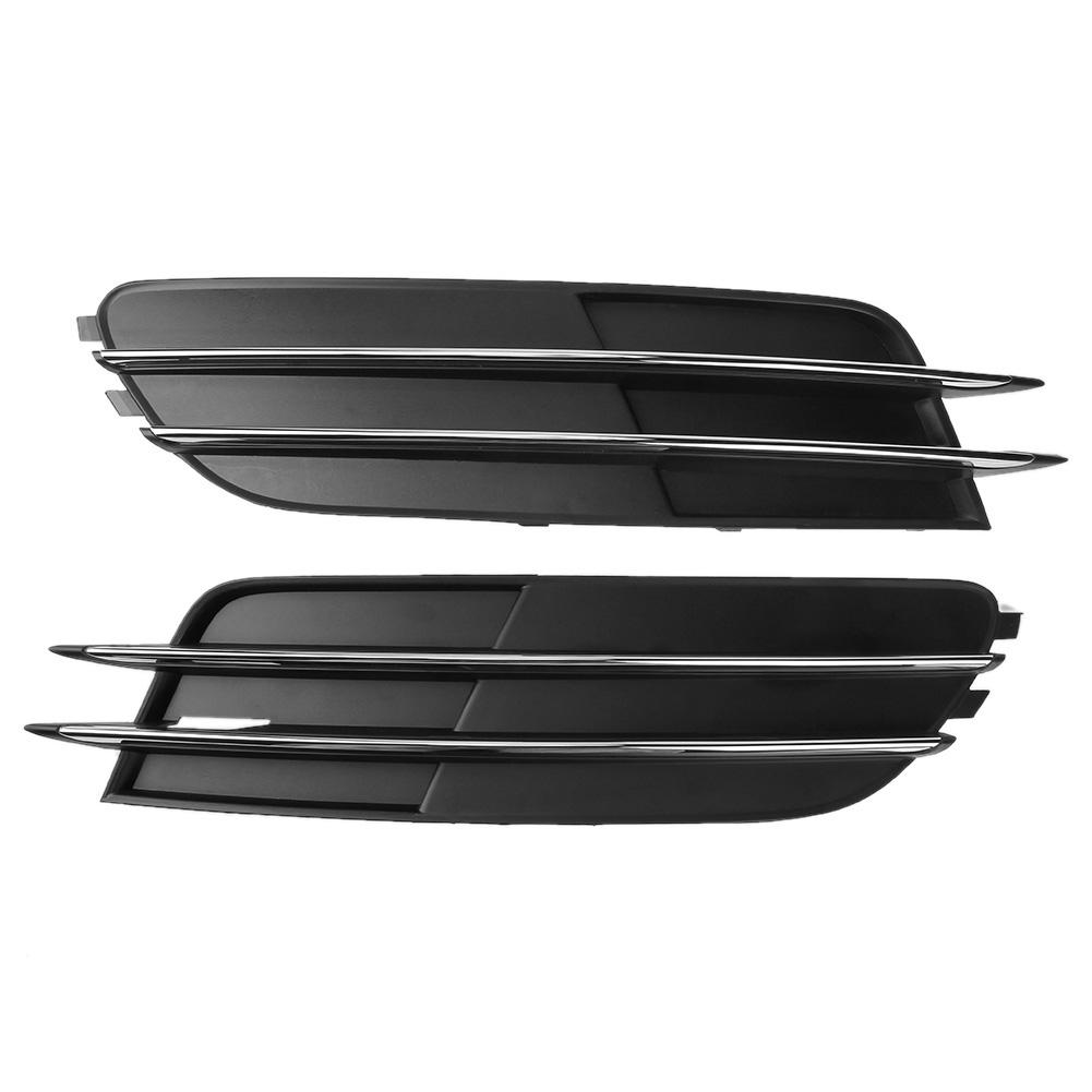 

1 Pair Front Bumper Lower Side Fog Light Grille Trims for 2012-2014 Audi A6 C7, 501 Original