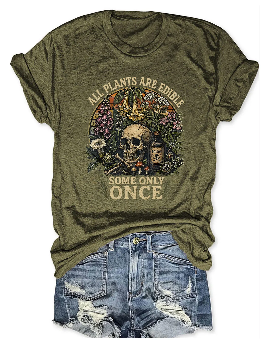 Funny All Plants Are Edible Some Only Once T-shirt