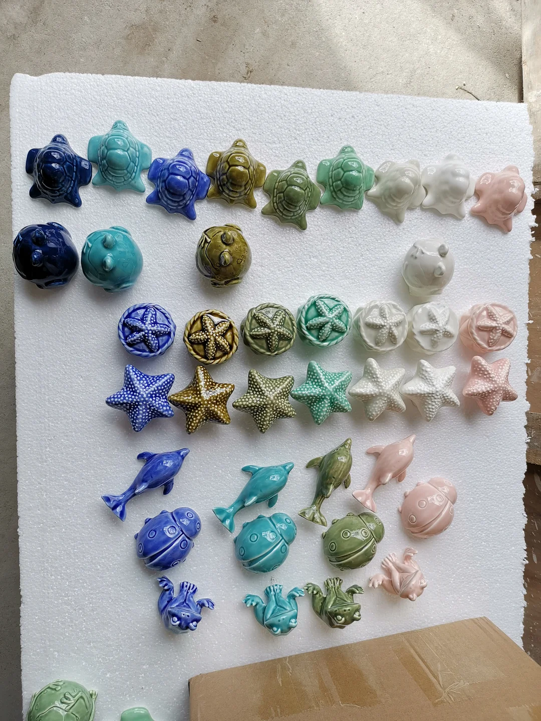 2 Dolphin Porcelain Toilet Bolt Covers 