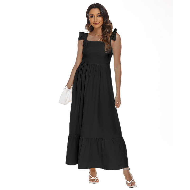 Summer Mature Women's Bright Yellow Plus Size Dress