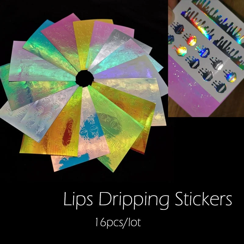 Japanese Nail Art Ice Aurora Nail Sticker Decals Korean Trendy Nails Design Self Adhesive Holographic Slider Manicure Decoration-Nail Inspo