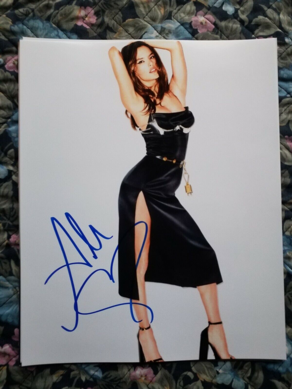 Autographed Alessandra Ambrosio Authentic Signed 8 x 10 Photo Poster painting Sexy