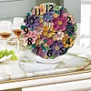 (US Local)Acrylic Special Shape Paper Quilling Flower Diamond Art Clock Ornaments Kit