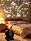 8-in-1 LED Projector Night Lamp Christmas Snowflake Galaxy Ocean Star