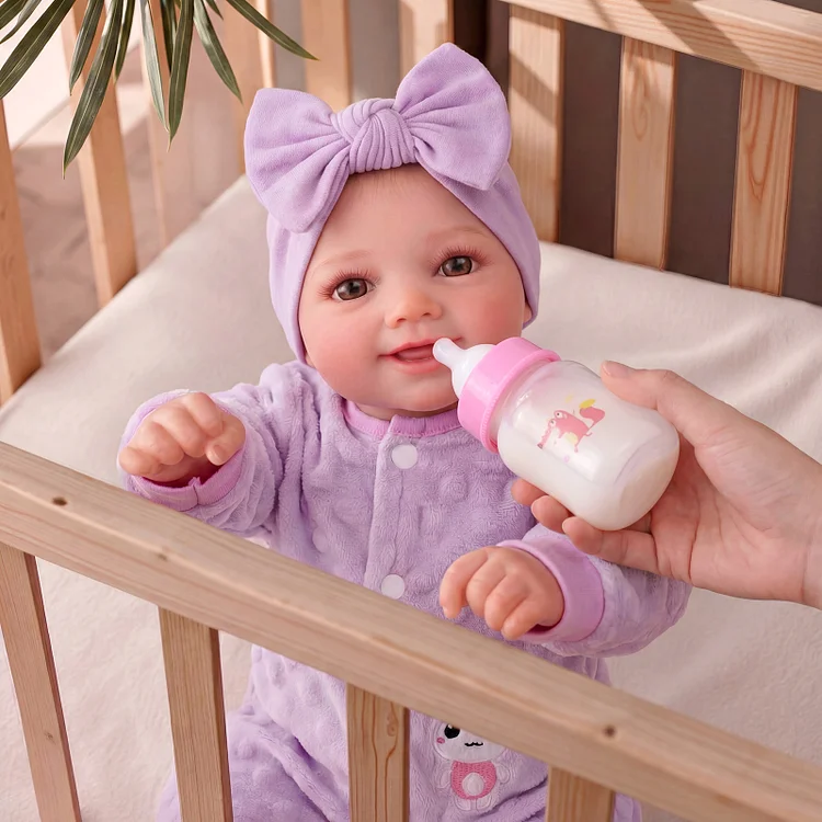 [Drink and Wet System]Babeside Smiling Sunny 17" Reborn Vinyl Baby Little Infant Girl Comfort In Companionship