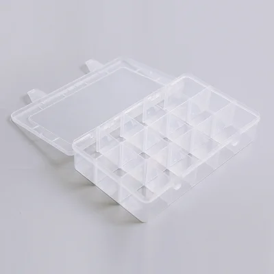 JOURNALSAY 15/18 Spaces Grids Plastic Multifunction Washi Tape Storage Box